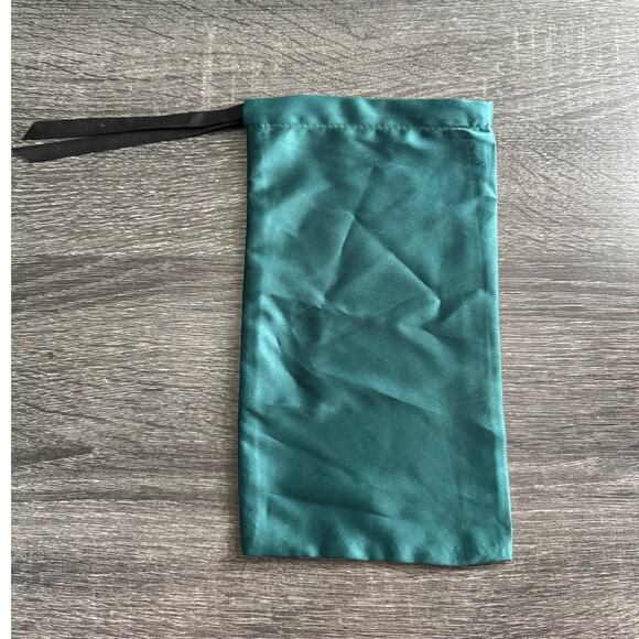 Authentic Gucci Pouch Sunglass Glasses Soft Case Teal Emerald Green Color - Picture 6 of 7